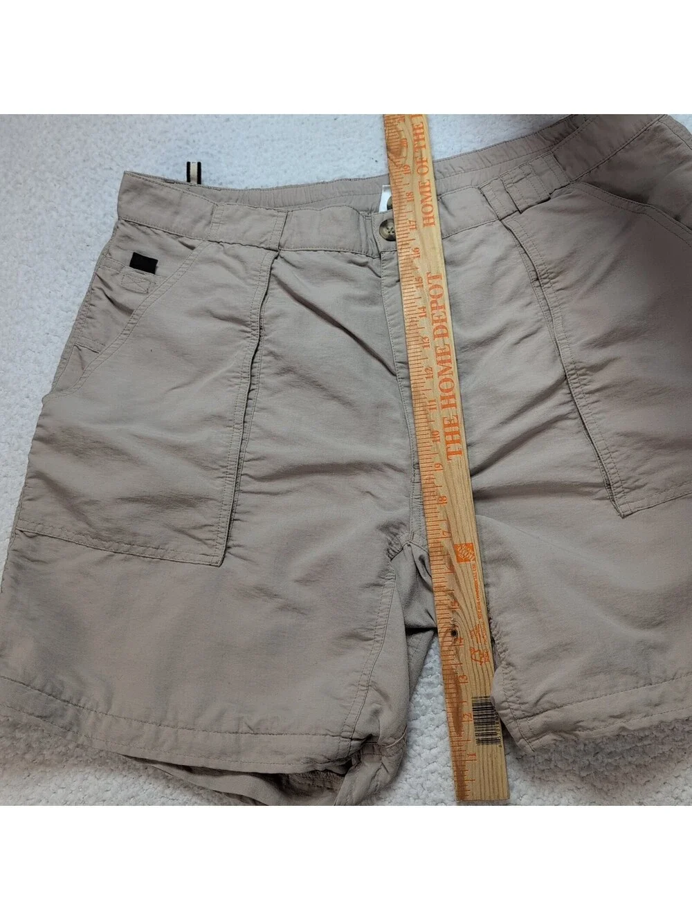 The North Face Tan Hiking Trail Cargo Shorts Men's XL Outdoor Nylon VTG